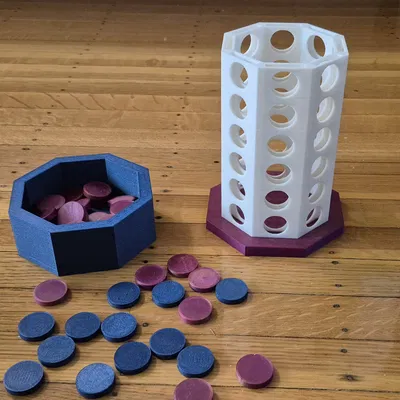 Game Connect 4 Bát Giác Xoay 360°