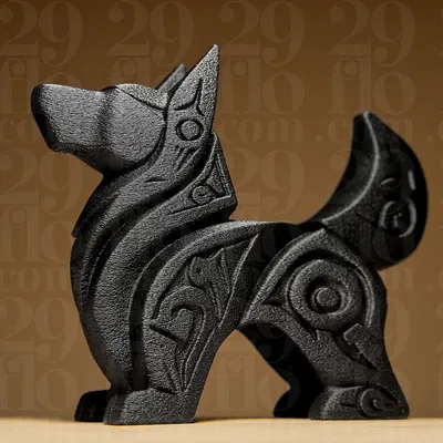 Mô Hình Chó Trừu Tượng #2