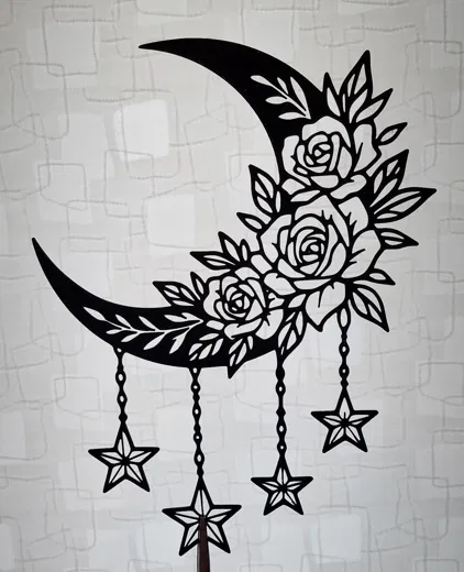 Sự kết hợp tinh tế giữa trăng và hoa - Image 2