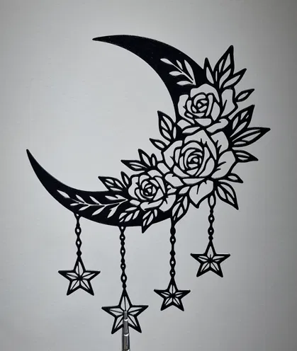 Sự kết hợp tinh tế giữa trăng và hoa - Image 3