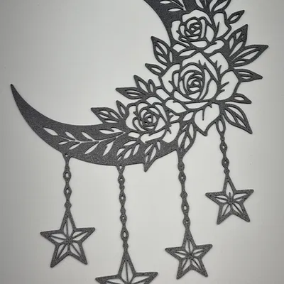 Sự kết hợp tinh tế giữa trăng và hoa