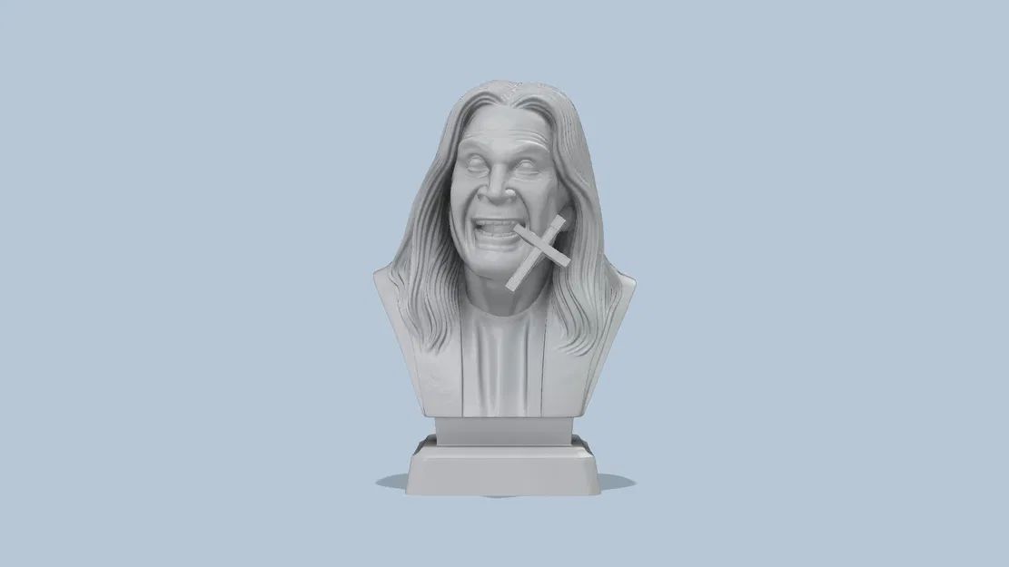 Tượng Chân Dung Ozzy Osbourne (Giống Ngoài Đời) Siêu Nét -Fanart- - Image 1