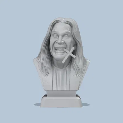 Tượng Chân Dung Ozzy Osbourne (Giống Ngoài Đời) Siêu Nét -Fanart-