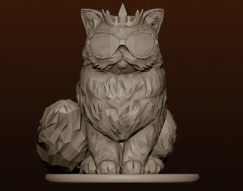 Mèo Ba Tư Công Chúa Donut Low Poly / Dungeon Crawler Carl - Image 1