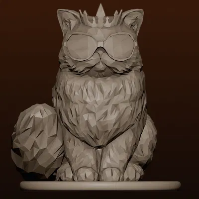 Mèo Ba Tư Công Chúa Donut Low Poly / Dungeon Crawler Carl