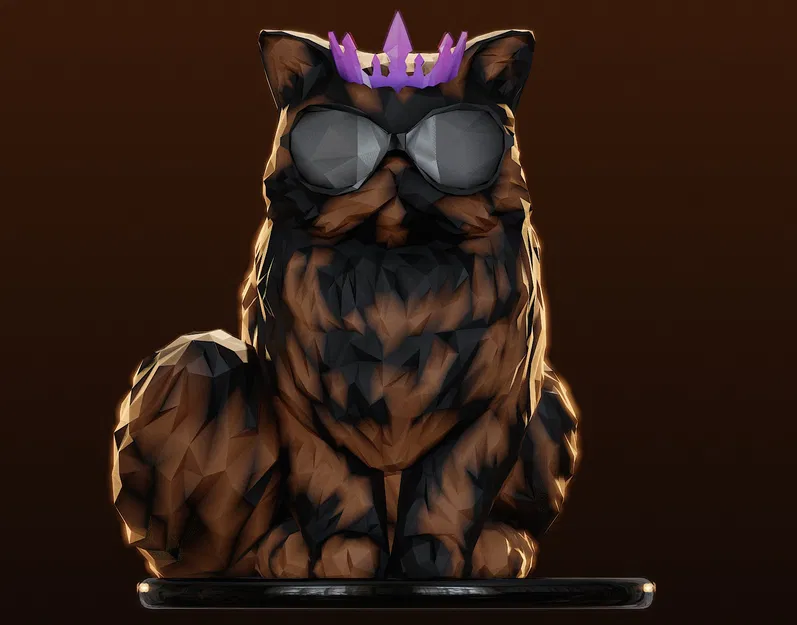 Mèo Ba Tư Công Chúa Donut Low Poly / Dungeon Crawler Carl - Image 2