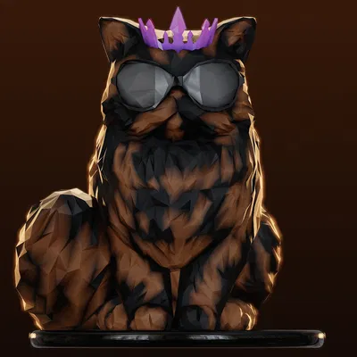 Mèo Ba Tư Công Chúa Donut Low Poly / Dungeon Crawler Carl