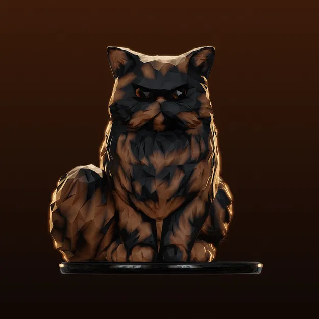 Mèo Ba Tư Công Chúa Donut Low Poly / Dungeon Crawler Carl - Image 3