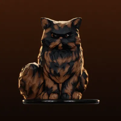 Mèo Ba Tư Công Chúa Donut Low Poly / Dungeon Crawler Carl