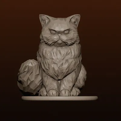 Mèo Ba Tư Công Chúa Donut Low Poly / Dungeon Crawler Carl