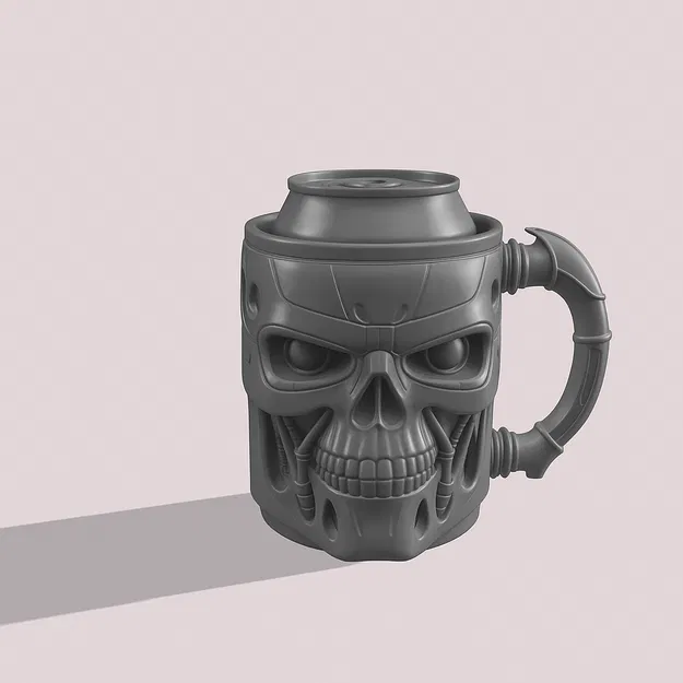 Giá Đỡ Lon Hình Đầu Lâu T-800 - Image 1