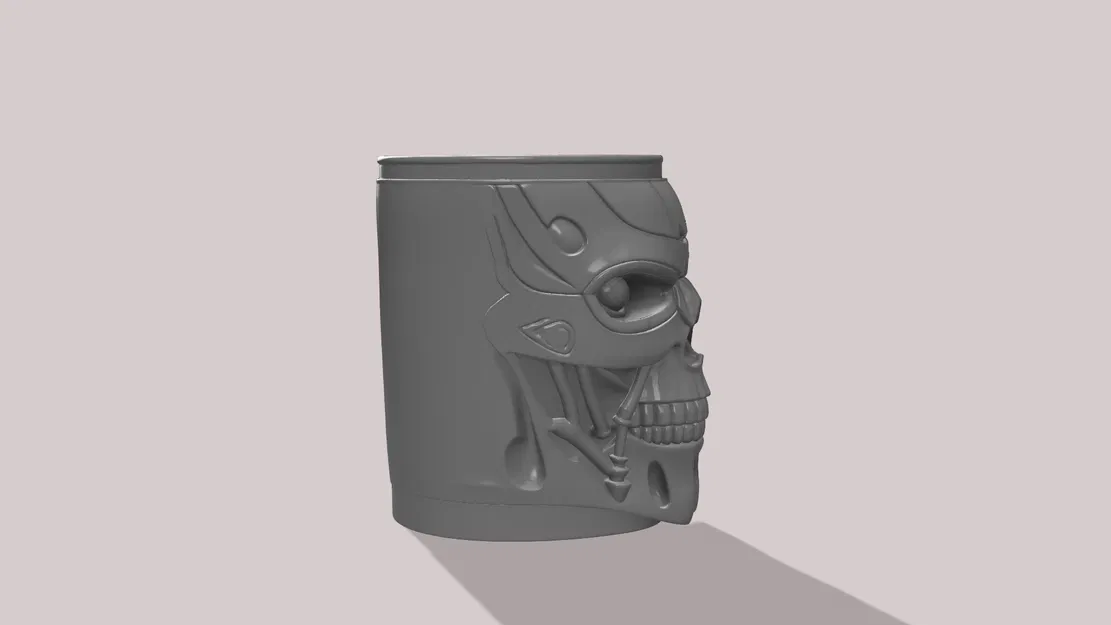 Giá Đỡ Lon Hình Đầu Lâu T-800 - Image 5