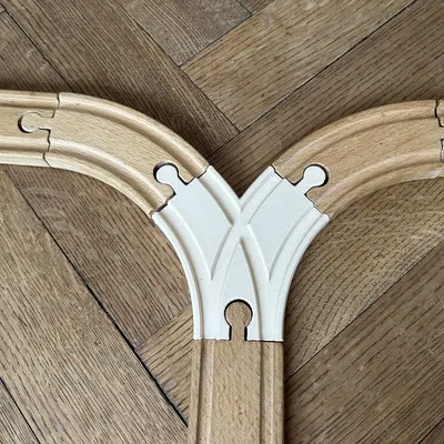 Rãnh Chuyển Hướng Nhỏ 90° - Đường Ray Xe Lửa Gỗ Brio/IKEA