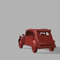 Mô Hình 3D Xe Citroën 2CV Cổ Điển - Thumbnail 4