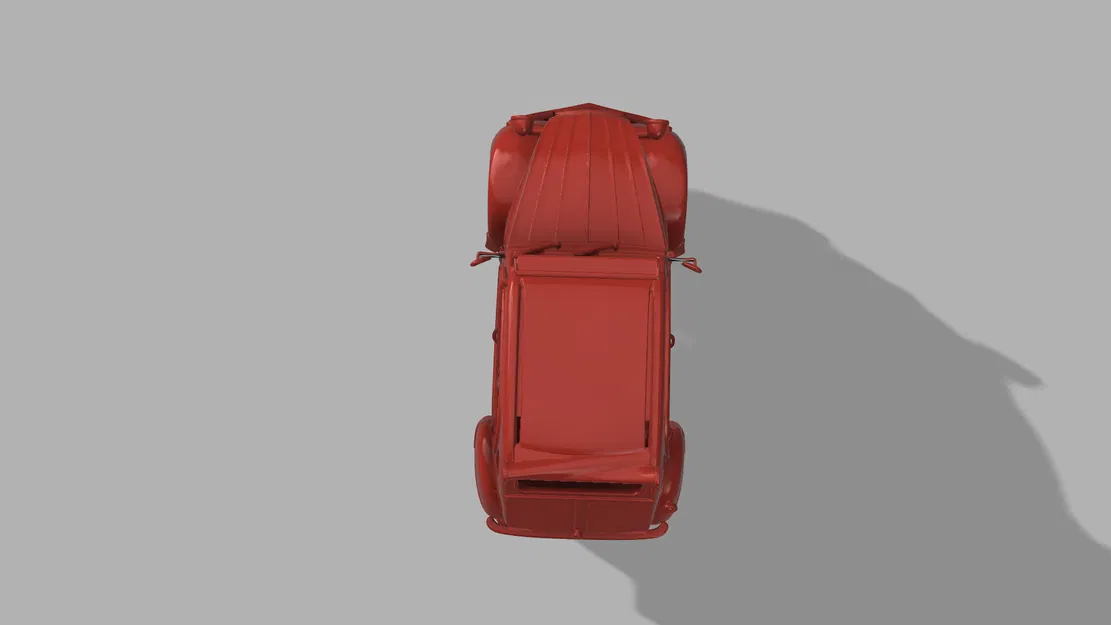 Mô Hình 3D Xe Citroën 2CV Cổ Điển - Image 6