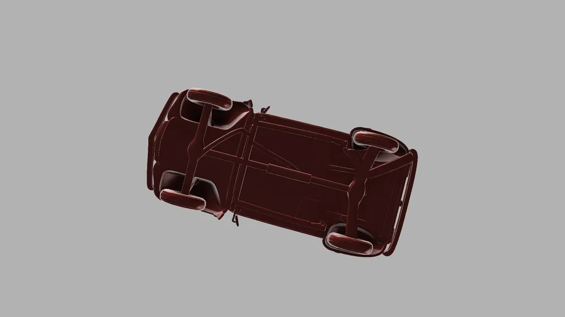 Mô Hình 3D Xe Citroën 2CV Cổ Điển - Image 7