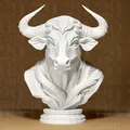 Tượng Trâu Thanh Lịch - Bản In 3D - Thumbnail 1