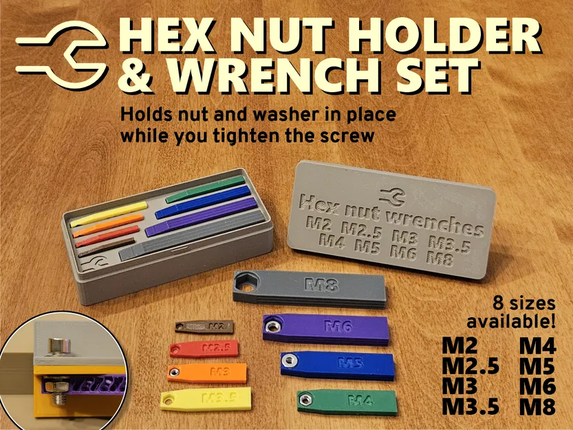 Bộ Giữ Đai Ốc Lục Giác & Cờ Lê - Image 1