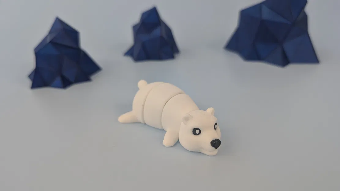 Gấu Bắc Cực - Móc Khóa Khớp Nối - Image 1