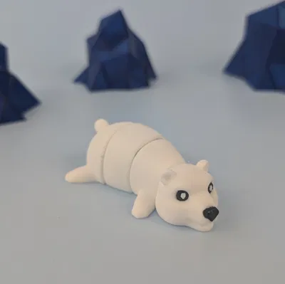 Gấu Bắc Cực - Móc Khóa Khớp Nối