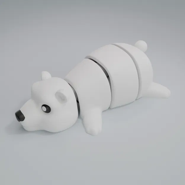Gấu Bắc Cực - Móc Khóa Khớp Nối - Image 2