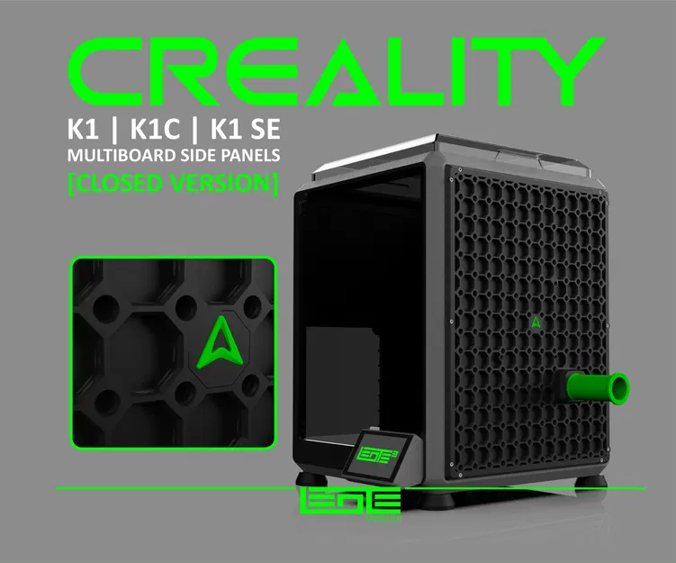 CREALITY K1 | K1C | K1SE - TẤM ỐP MULTIBOARD [KHÉP KÍN + GIÁ ĐỂ CUỘN] - Image 1
