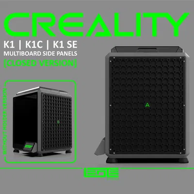 CREALITY K1 | K1C | K1SE - TẤM ỐP MULTIBOARD [KHÉP KÍN + GIÁ ĐỂ CUỘN]
