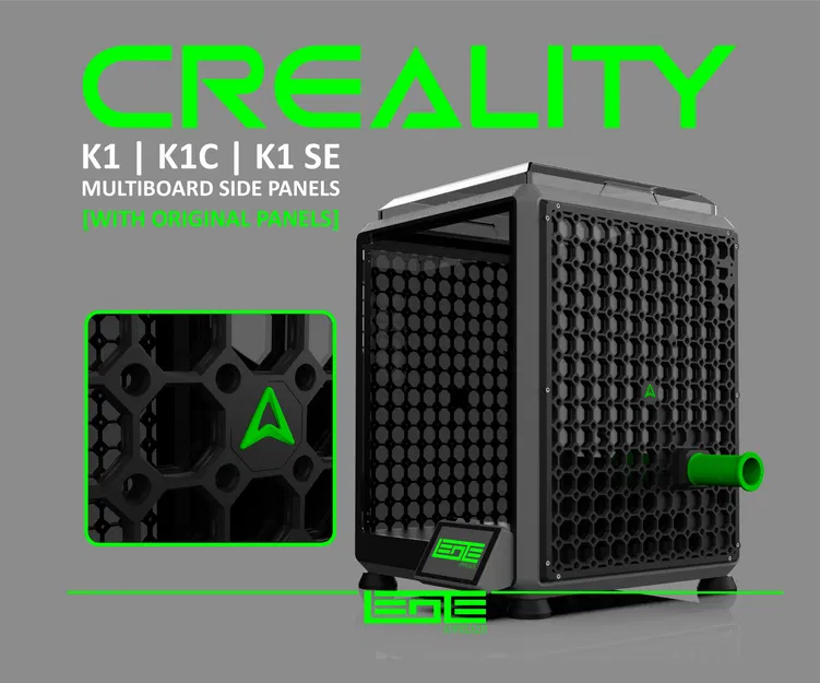 CREALITY K1 | K1C | K1SE - TẤM ỐP MULTIBOARD [Bao gồm tấm ốp zin + giá đỡ cuộn dây] - Image 1
