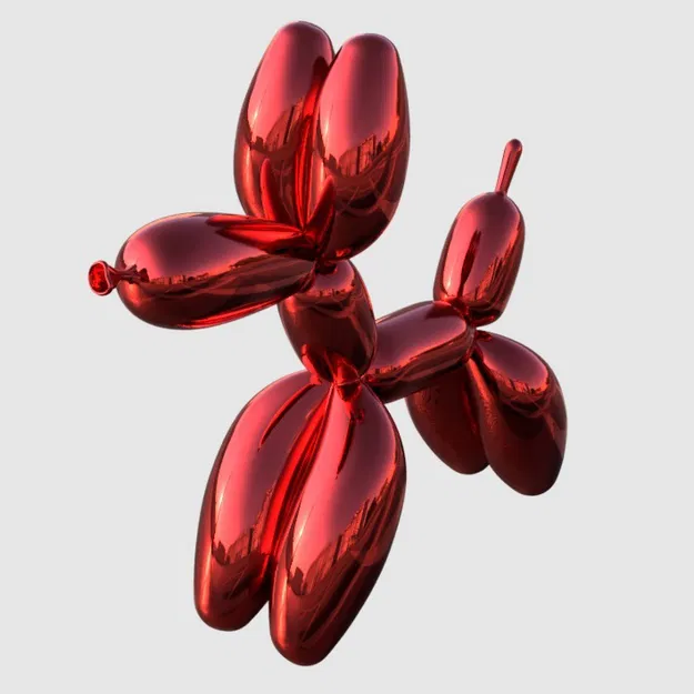 Chó Bong Bóng (Jeff Koons) [tối ưu phần mũi] - Image 1
