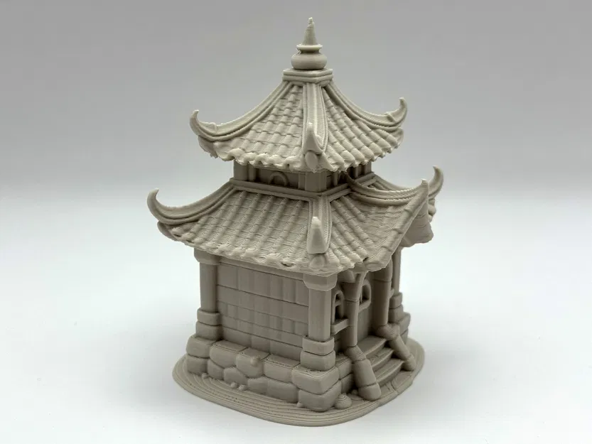 Mô Hình Chùa Phật Giáo Thu Nhỏ Dễ In - Image 2