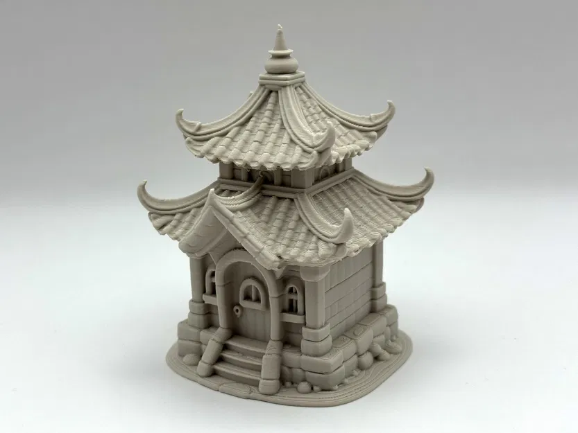 Mô Hình Chùa Phật Giáo Thu Nhỏ Dễ In - Image 3