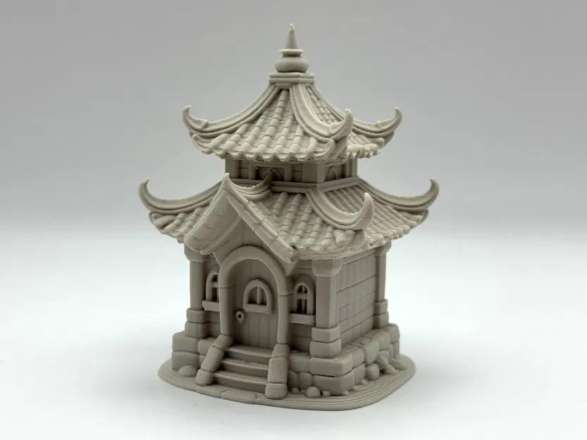 Mô Hình Chùa Phật Giáo Thu Nhỏ Dễ In - Image 4