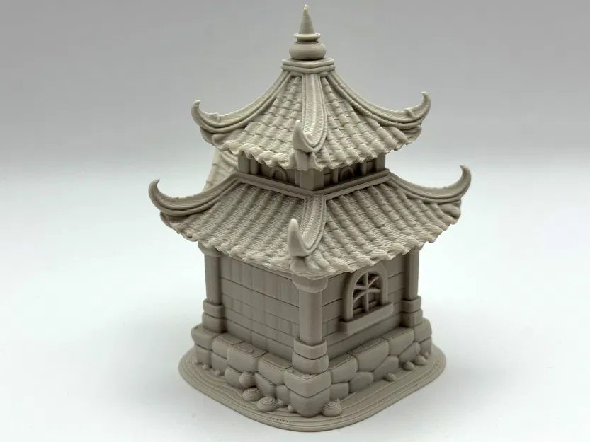 Mô Hình Chùa Phật Giáo Thu Nhỏ Dễ In - Image 6