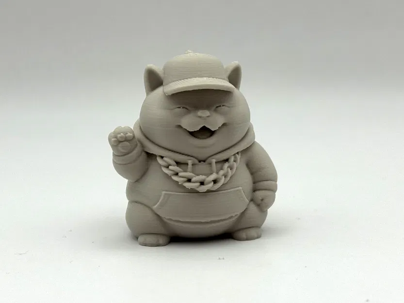 Tượng Mèo Hip-Hop Mập Mạp - Image 1