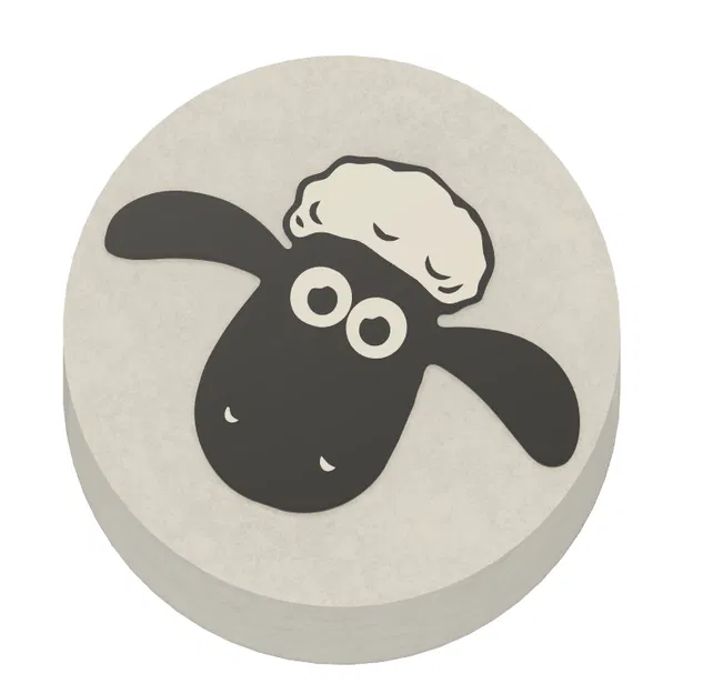 Trang Trí Cuộn Giấy Vệ Sinh Hình Shaun Cừu Sẵn Sàng AMS - Image 1