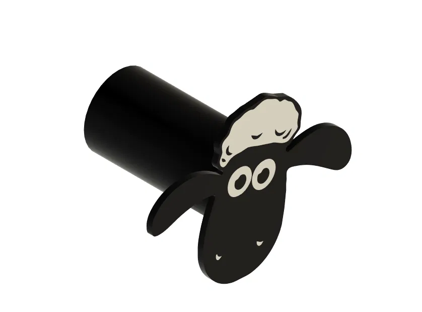 Trang Trí Cuộn Giấy Vệ Sinh Hình Shaun Cừu Sẵn Sàng AMS - Image 3