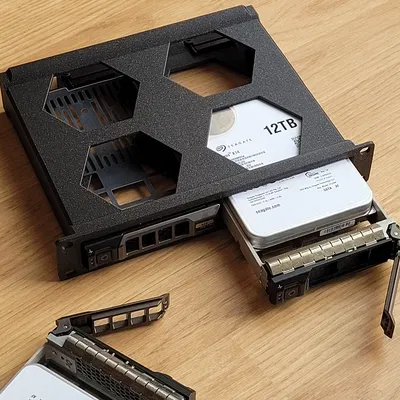 Khung Rack 1U 10 inch: 2 ổ HDD 3.5 inch - Gắn nóng !