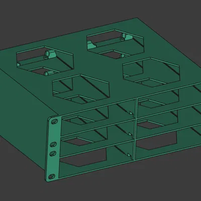 Giá đỡ Rack 10 inch 2U : 6 x HDD 3.5 inch - Hot Swap !