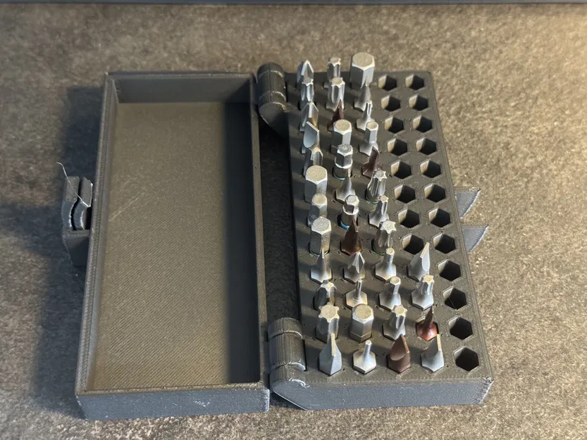 Hộp Đựng Mũi Khoan/Đầu Vít – Chứa 60 Mũi (12x5) – Hộp Tổ Chức Nhỏ Gọn Cho Mũi Khoan/Đầu Vít - Image 2