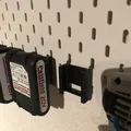 Giá đỡ pin 2in1 cho Worx / Pattfield 20V gắn hệ thống IKEA Skadis - Thumbnail 2