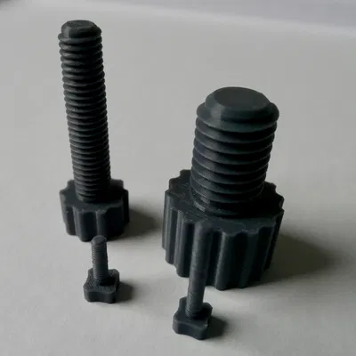 Ốc Vít Vặn Tay Bánh Xe Răng Cưa M2.5 - M30 (Bao Gồm Cả STEP) - In Tại Chỗ