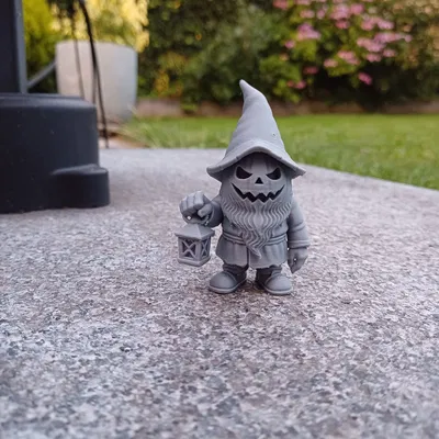 Gnome Đầu Bí Ngô Có Đèn Lồng