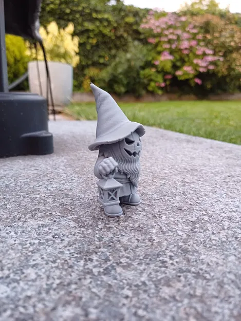 Gnome Đầu Bí Ngô Có Đèn Lồng - Image 2