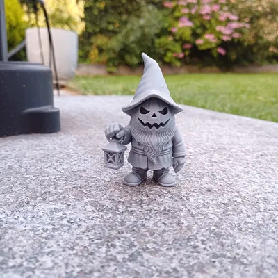 Gnome Đầu Bí Ngô Có Đèn Lồng