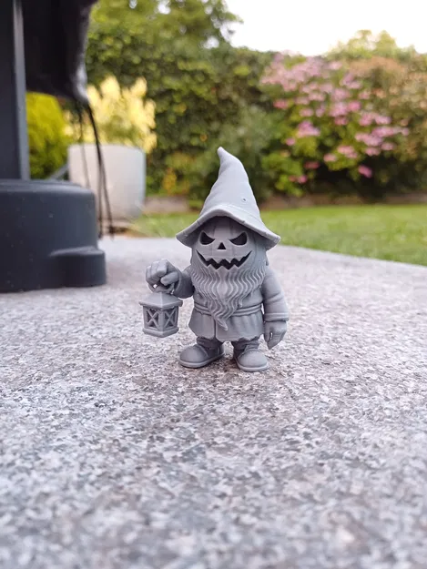 Gnome Đầu Bí Ngô Có Đèn Lồng - Image 6