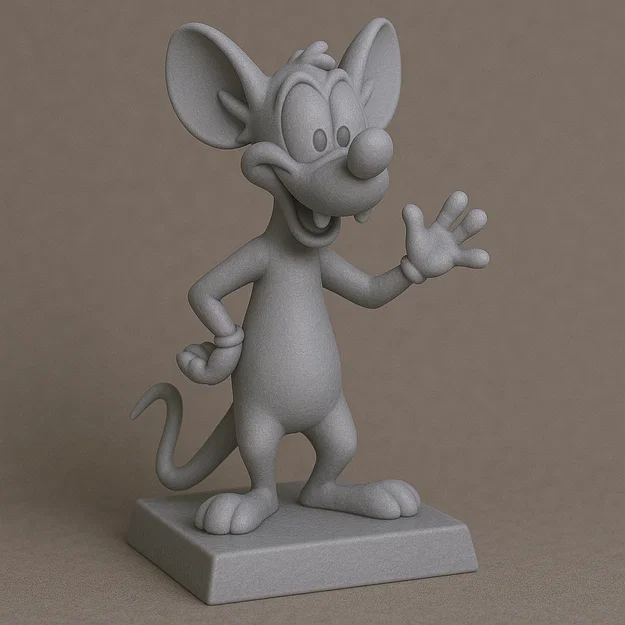 Mô Hình 3D Chuột Pinky từ Phim Hoạt Hình Animaniacs - Image 1