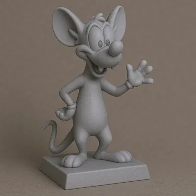 Mô Hình 3D Chuột Pinky từ Phim Hoạt Hình Animaniacs