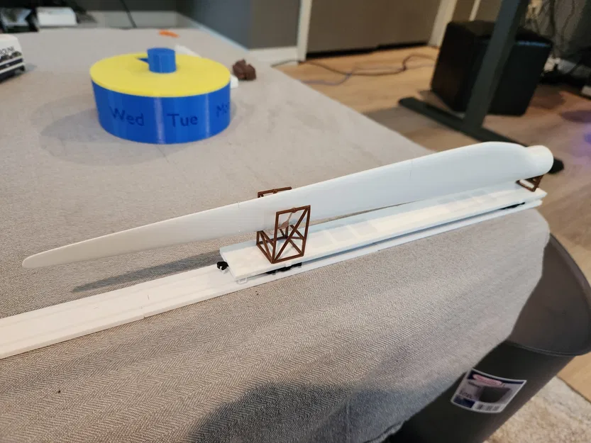 Mô Hình Tải Xe Phẳng Tuabin Gió - Image 1