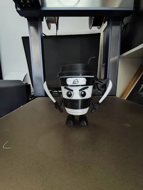 Ninja Cappuccino Sát Thủ - Mô Hình 3D In Một Mảnh Độc Đáo - Image 3