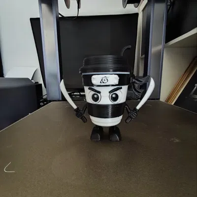 Ninja Cappuccino Sát Thủ - Mô Hình 3D In Một Mảnh Độc Đáo